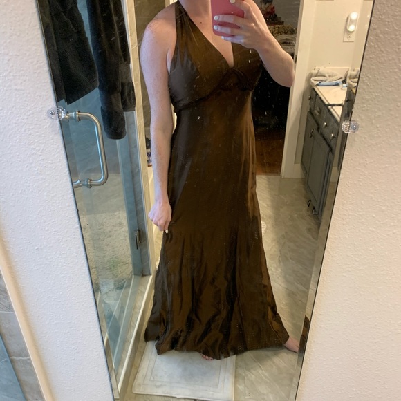 Vera Wang Brown Formal Dress 